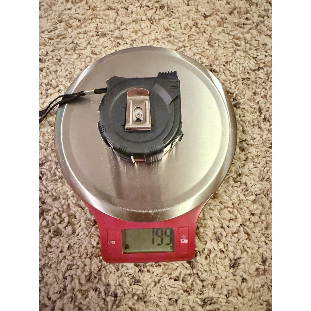 Red Electronic Kitchen Scale Model# EK3211WM 5000 G / 11 Lb 2X 1.5V AAA - Picture 4 of 4